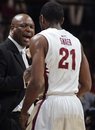 Florida State coach Leonard Hamilton yells to Michael Snaer (21) in the second half of an NCAA college basketball game Thursday, Feb. 23, 2012, in Tallahassee, Fla. Duke won 74-66.
