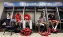 Ohio State players sit in their locker room after their 64-62 loss to Kansas in an NCAA Final Four semifinal college basketball tournament game Saturday, March 31, 2012, in New Orleans.