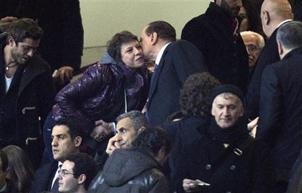 Italian Former Premier Silvio Berlusconi Kisses