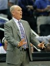 Denver Nuggets head coach George Karl talks to his players during the second half of an NBA basketball game against the Orlando Magic , Sunday, April 1, 2012 in Orlando, Fla. Denver won 104-101.