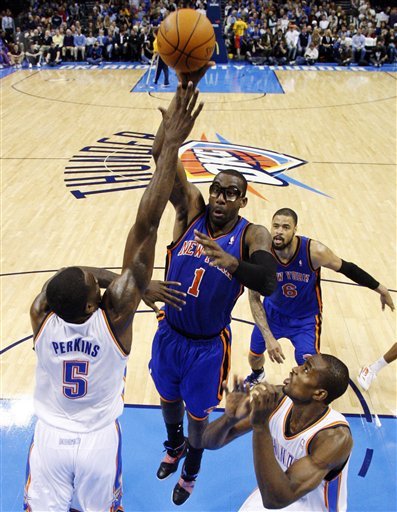 New York Knicks Forward Amare Stoudemire (1) Shoots