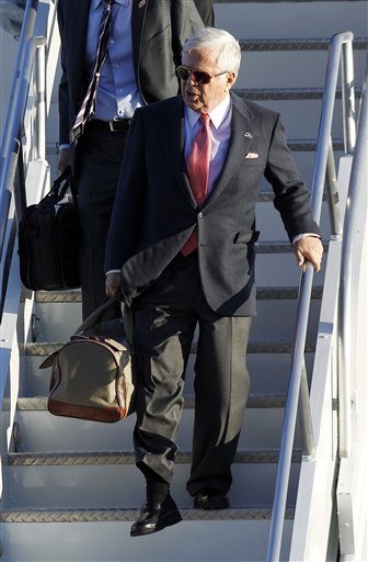 New England Patriots Chairman And CEO Robert Kraft Walks