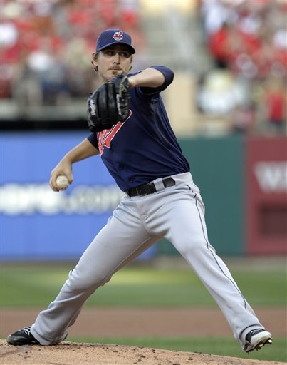 Cleveland Indians Starter Josh Tomlin Pitches