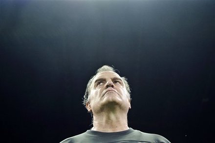 Athletic Bilbao's Coach Marcelo Bielsa From Argentina Reacts