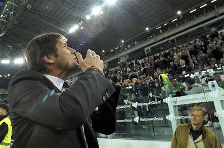 Juventus Coach Antonio Conte Blows