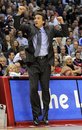 Los Angeles Clippers head coach Vinny Del Negro reacts during the second half of their NBA basketball game against the Dallas Mavericks , Wednesday, Jan. 18, 2012, in Los Angeles. The Clippers won 91-89.