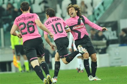Juventus Captain Alessandro Del Piero Celebrates