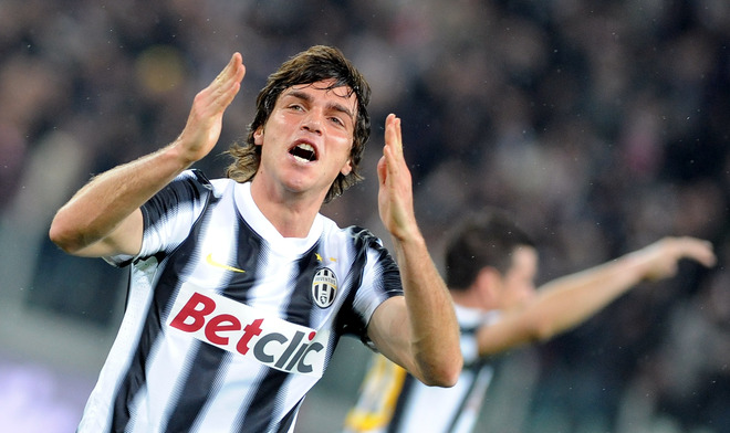 Juventus Defender Paolo De Ceglie Celebrates