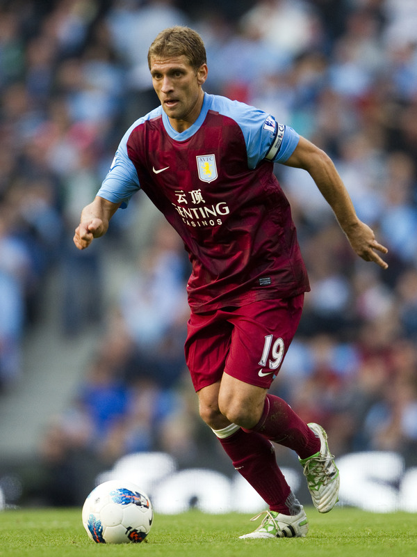 (FILES) In A File Picture Taken On October 15, 2011 Aston Villa's Bulgarian Player Stiliyan Petrov  Controls The Ball 