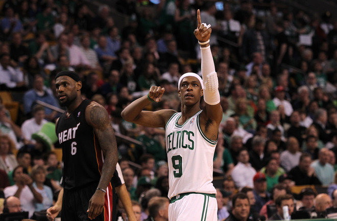  Rajon Rondo #9 Of The Boston Celtics Gestures
