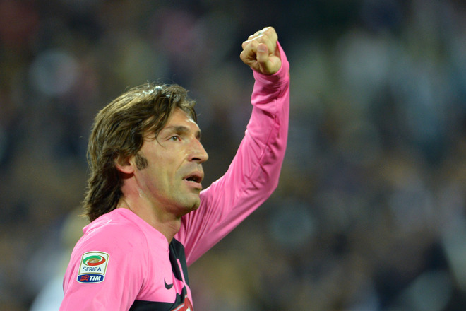 Juventus' Midfielder Andrea Pirlo Celebrates