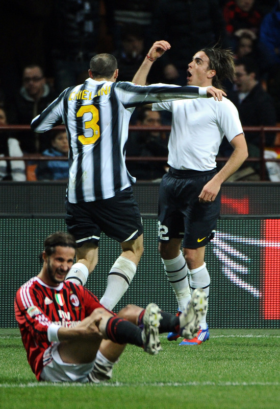 Juventus Forward Alessandro Matri Celebrates