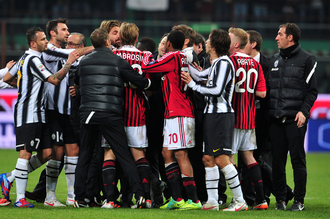 AC Milan And Juventus Players