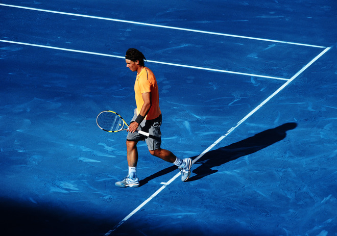  Rafael Nadal Of Spain Trudges