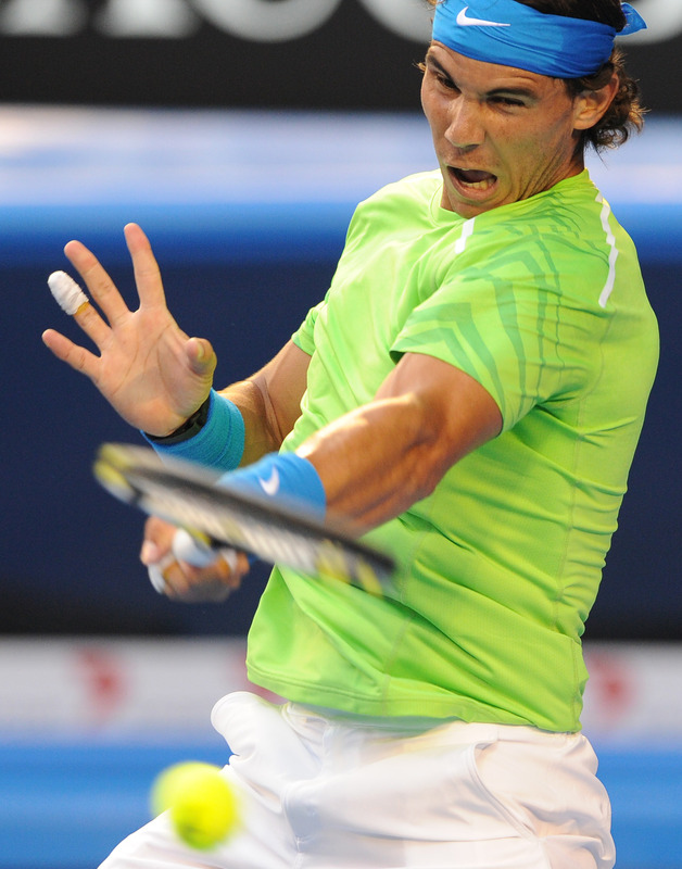 Rafael Nadal Of Spain Plays