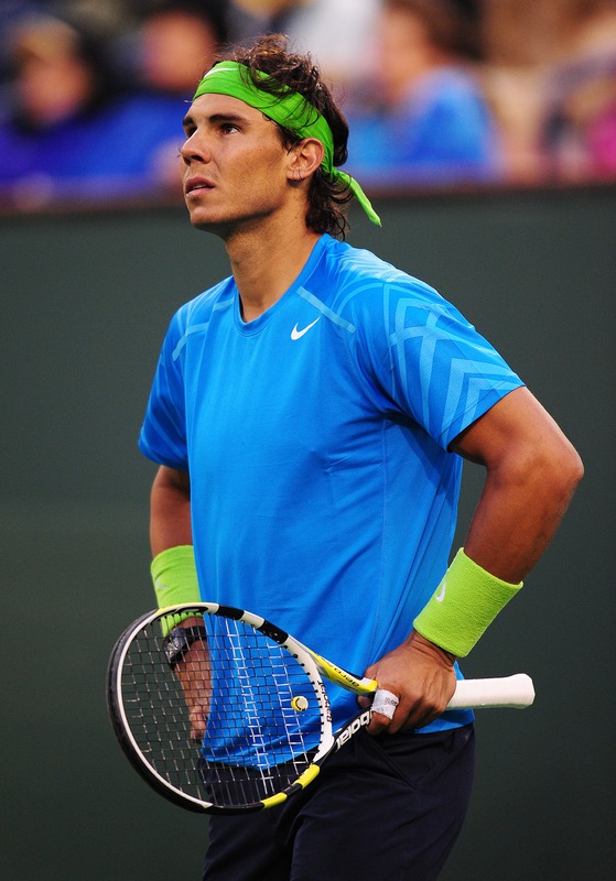 Rafael Nadal Of Spain Reacts