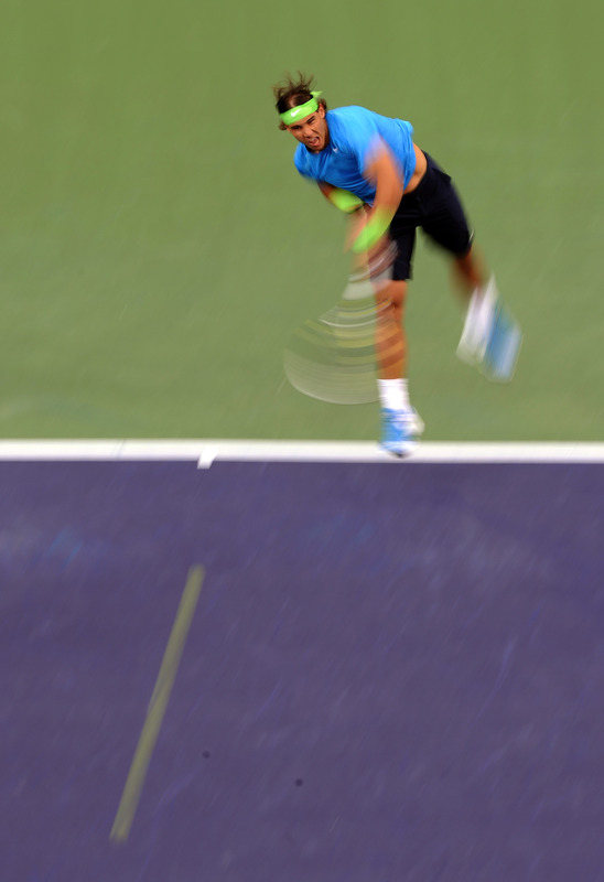  Rafael Nadal Of Spain Serves