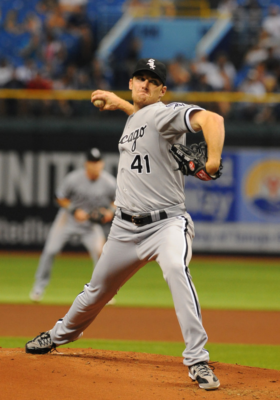   Pitcher Philip Humber #41 Of The Chicago White Sox Starts