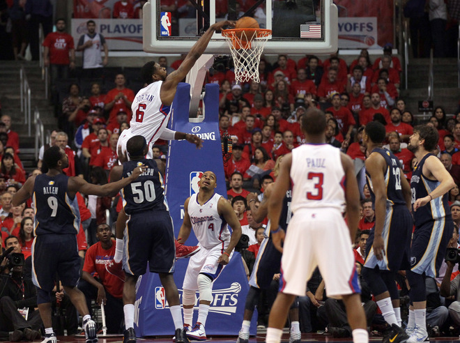  DeAndre Jordan #6 Of The Los Angeles Clippers Dunks