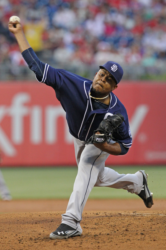  Starting Pitcher Edinson Volquez #37 Of The San Diego Padres Throws