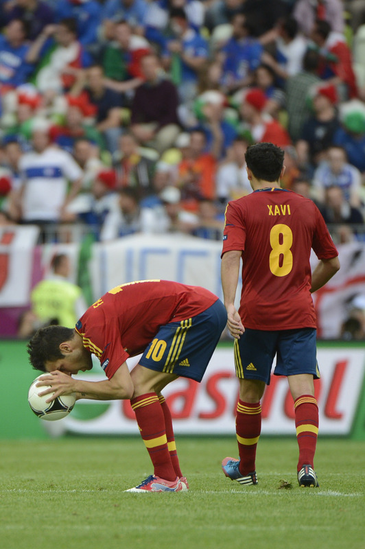 Spanish Midfielder Cesc Fabregas (L) Celebrates