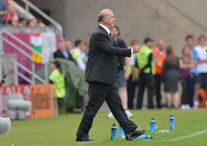 Spanish Headcoach Vicente Del Bosque Reacts