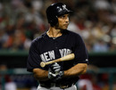 FORT MYERS, FL - MARCH 22: Designated hitter Raul Ibanez #27 of the New York Yankees looks at the scoreboard after striking out against the Boston Red Sox during a Grapefruit League Spring Training Game at JetBlue Park on March 22, 2012 in Fort Myers, Florida. (Photo by J. Meric/Getty Images)