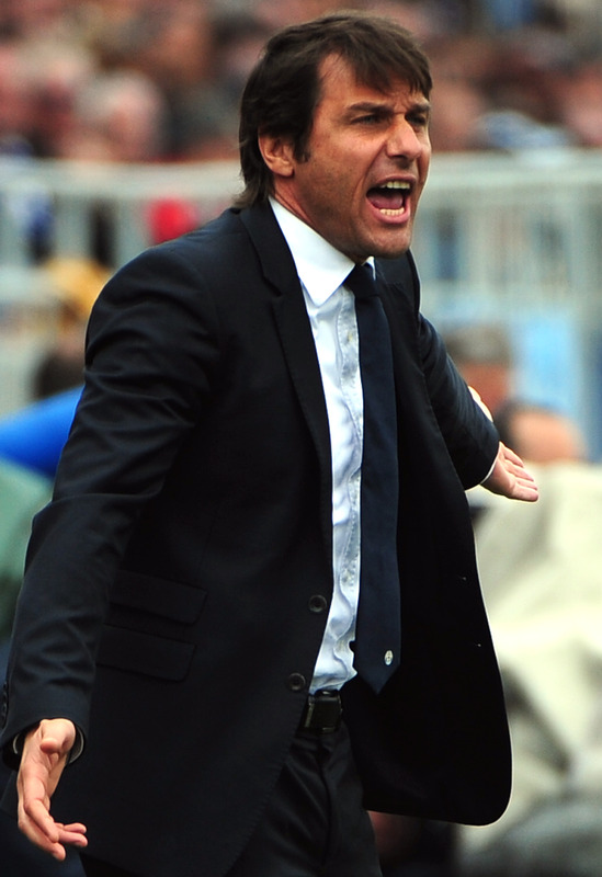 Juventus' Coach Antonio Conte Gestures