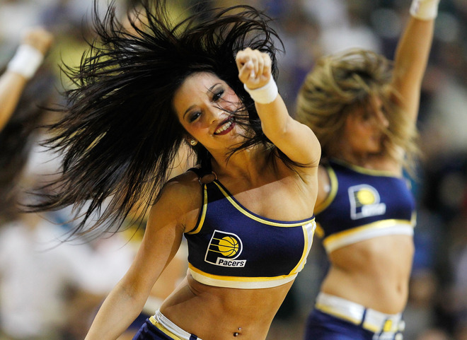  A Indiana Pacemate Performs In Game Two Of The Eastern Conference Quarterfinals Between The Indiana Pacers And Orlando