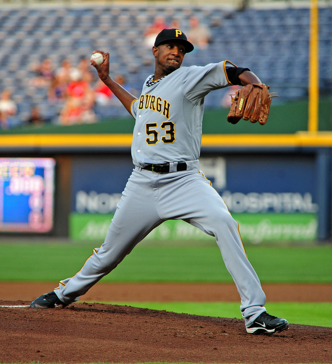  James McDonald #53 Of The Pittsburgh Pirates Pitches