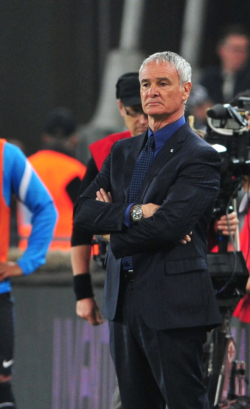 Inter Milan's Coach Claudio Ranieri Looks