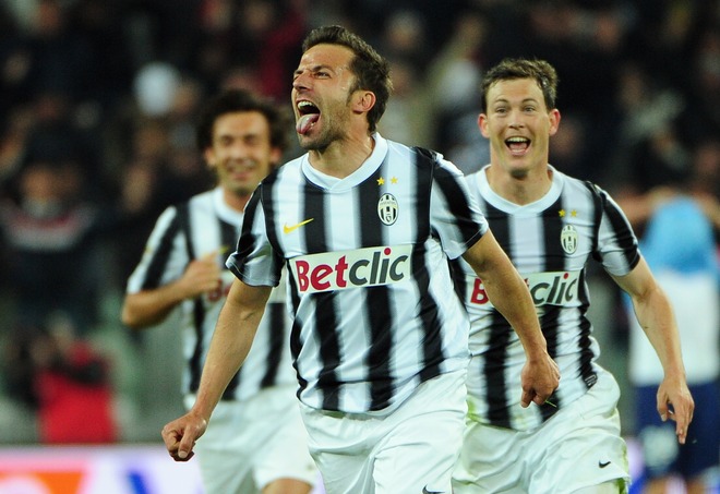 Juventus' Forward Alessandro Del Piero Celebrates