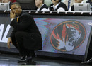KANSAS CITY, MO - MARCH 10:  Frank Haith head coach of the MIssouri Tigers wipes his eye as the game winds down against the Baylor Bears during the championship game of the Big 12 Basketball Tournament March 10, 2012 at Sprint Center in Kansas City, Missouri. Missouri won 90-75. (Photo by Ed Zurga/Getty Images)
