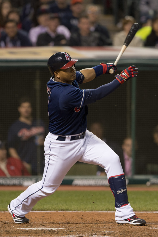  Jose Lopez #4 Of The Cleveland Indians Hits