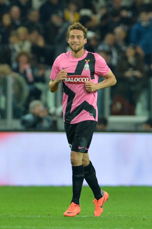 Juventus' Midfielder Claudio Marchisio Celebrates