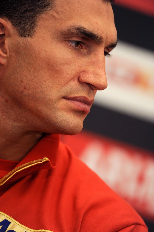Ukraine's Boxer Wladimir Klitschko Gives