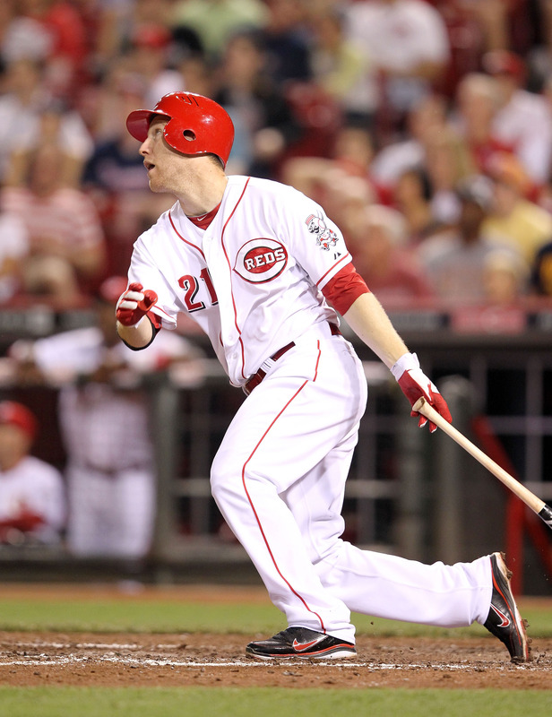   Todd Frazier #21 Of The Cincinnati Reds Hits