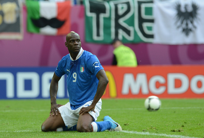 Italian Forward Mario Balotelli Reacts