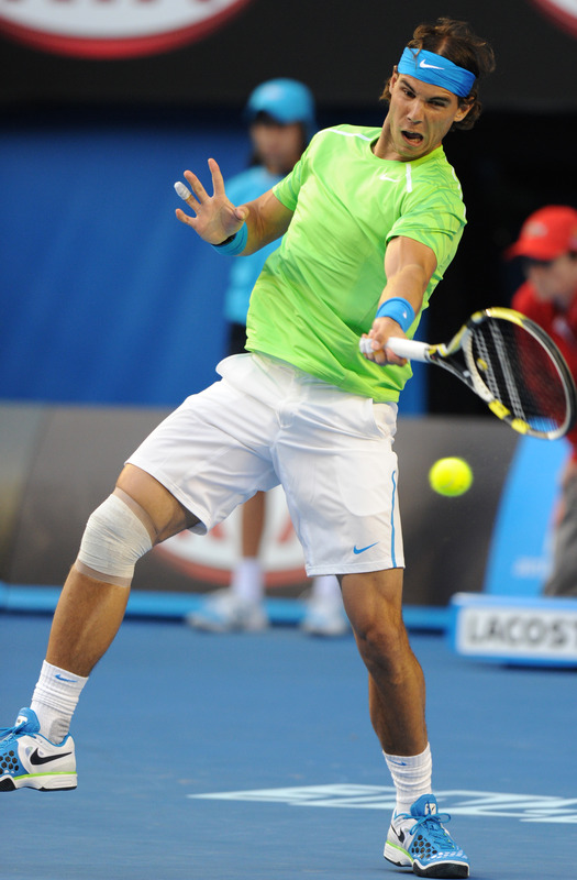 Rafael Nadal Of Spain Plays