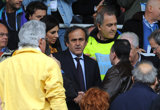 French UEFA President Michel Platini Arrives