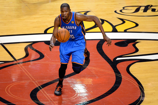   Kevin Durant #35 Of The Oklahoma City Thunder Attempts
