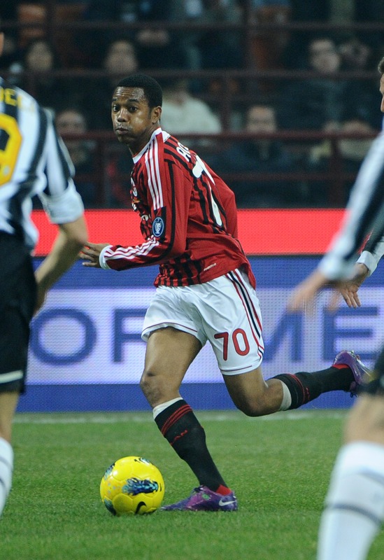 AC Milan's Brazilian Forward Robinho Runs