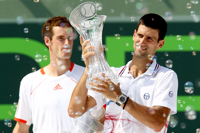   Novak Djokovic Of Serbia Celebrates