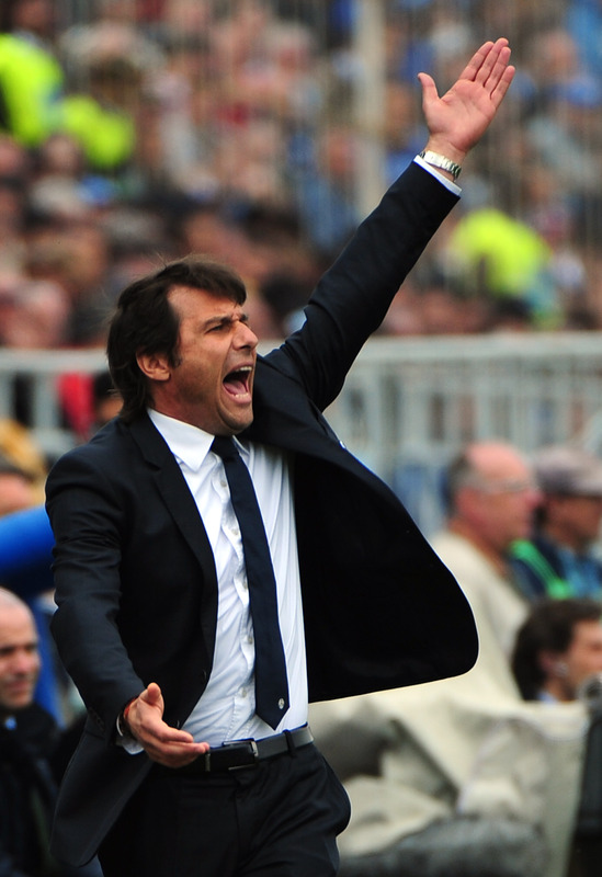 Juventus' Coach Antonio Conte Gestures