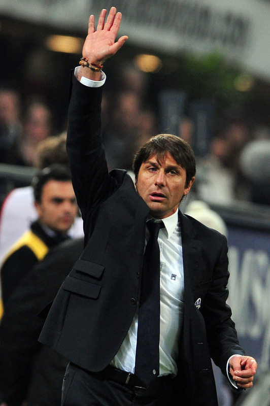 Juventus Coach Antonio Conte Gestures