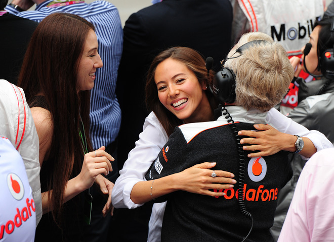 Jessica Michibata C The Girlfriend Of McLarenMercedes Driver Jenson 