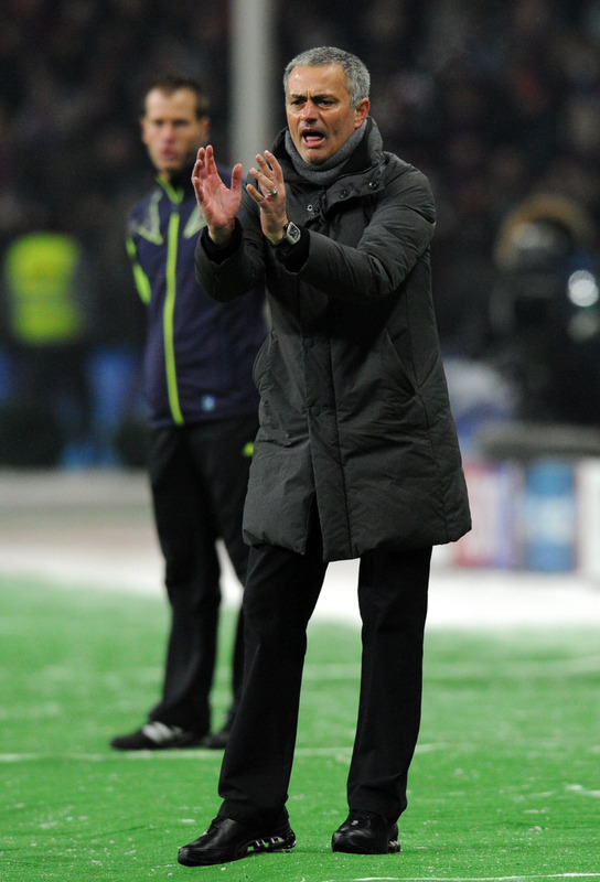 Head Coach Of Real Madrid Jose Mourinho Reacts