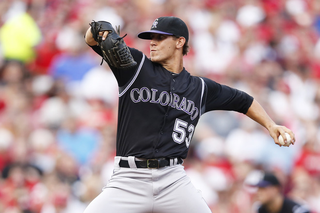  Christian Friedrich #53 Of The Colorado Rockies Pitches