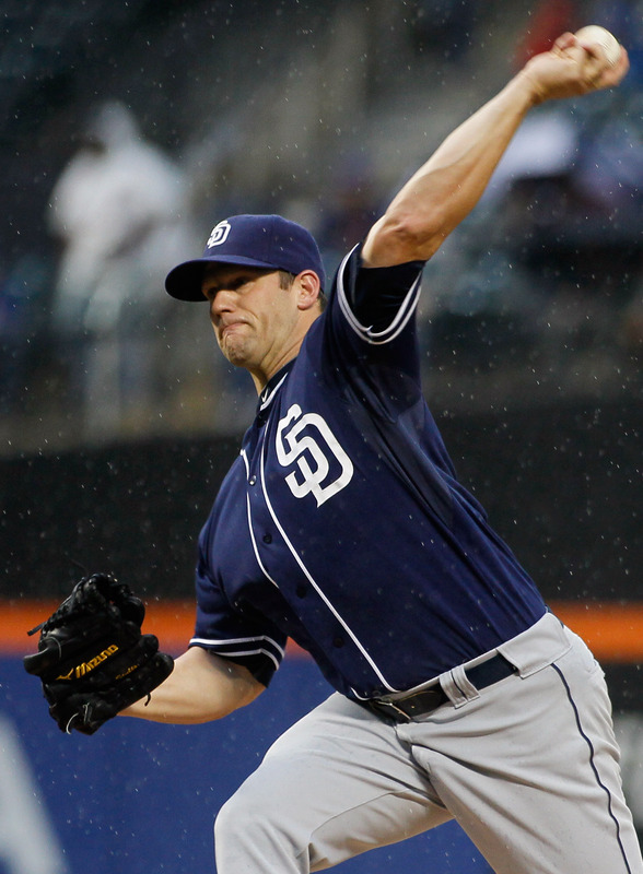   Eric Stults #53 Of The San Diego Padres Pitches