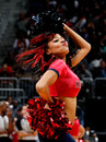 ATLANTA, GA - JANUARY 05:  An Atlanta Hawks cheerleader performs during the game against the Miami Heat at Philips Arena on January 5, 2012 in Atlanta, Georgia.  NOTE TO USER: User expressly acknowledges and agrees that, by downloading and or using this photograph, User is consenting to the terms and conditions of the Getty Images License Agreement.  (Photo by Kevin C. Cox/Getty Images)